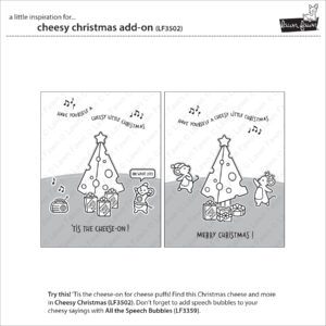 Lawn Fawn Stamp Cheesy Christmas Add-on