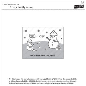 Lawn Fawn Stamp Frosty Family