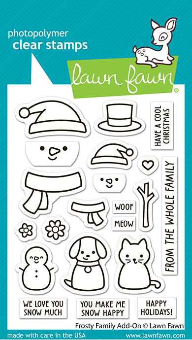 Lawn Fawn Stamp Frosty Family Add-on