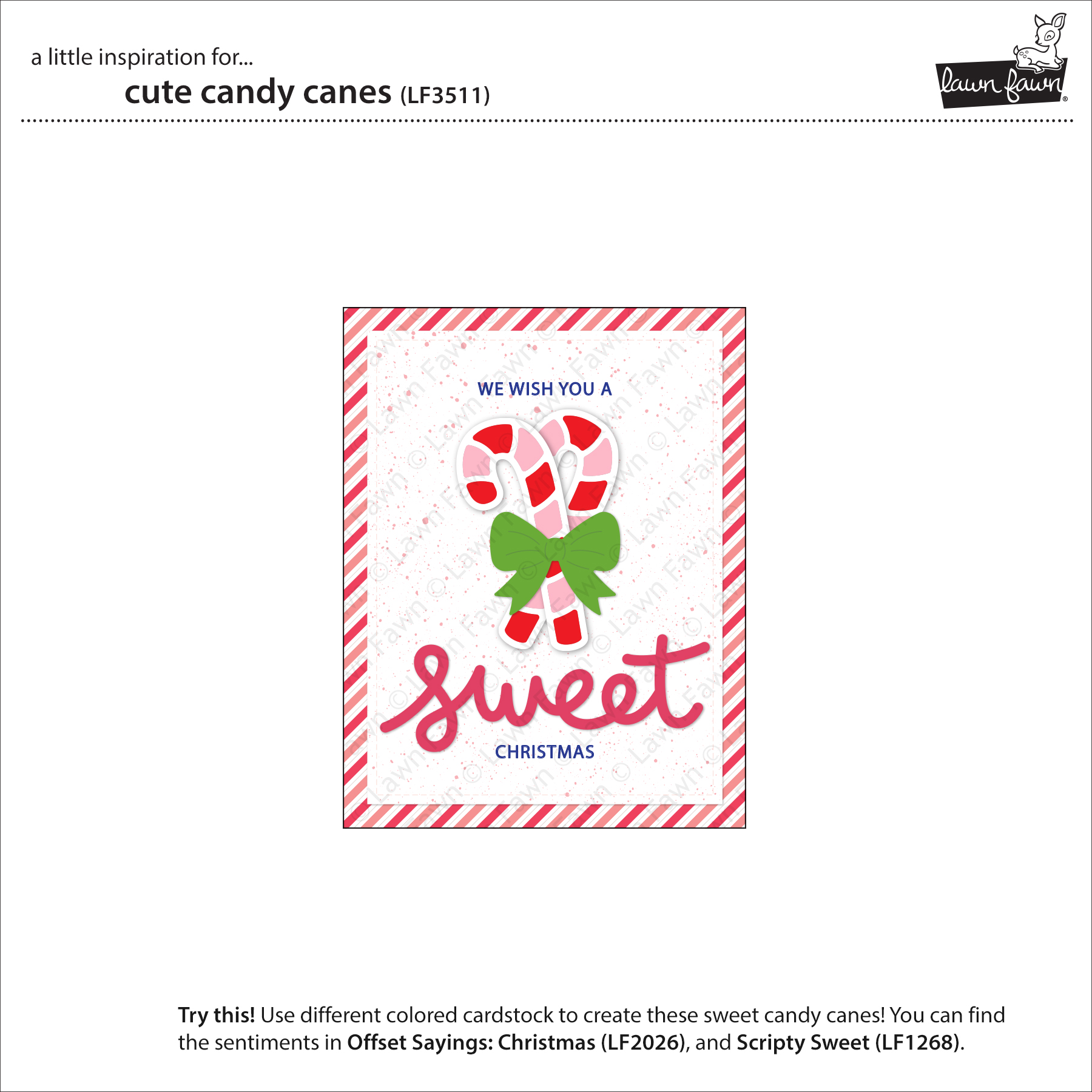 Lawn Fawn Die Cute Candy Canes