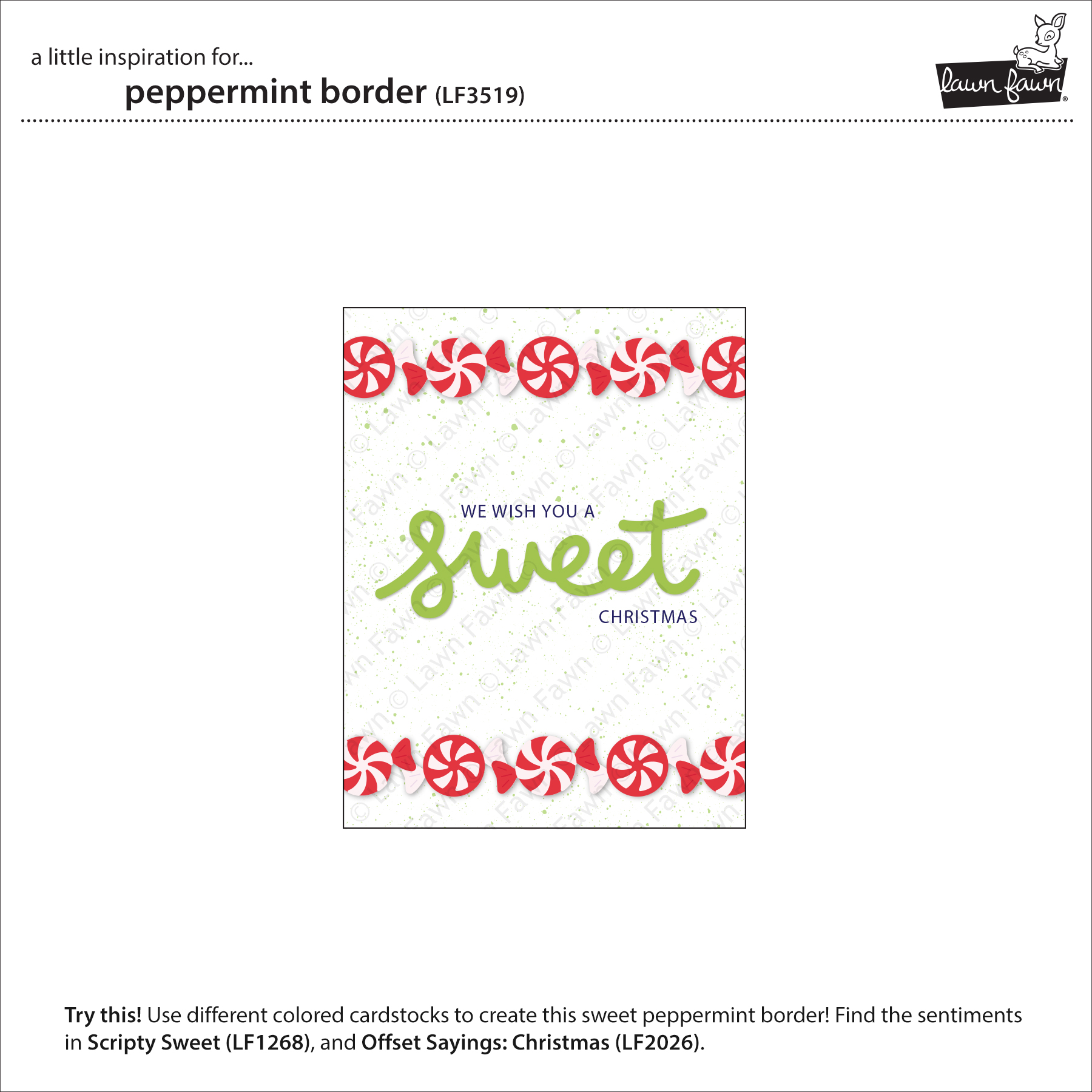 Lawn Fawn Die Peppermint Border