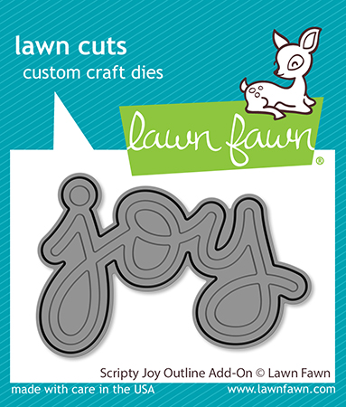 Lawn Fawn Die Scripty Joy Outline Add-on