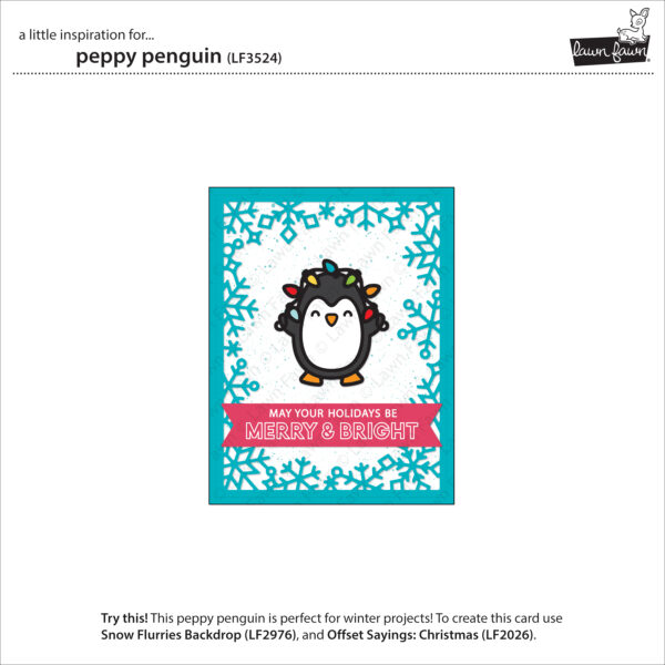 Lawn Fawn Die Peppy Penguin