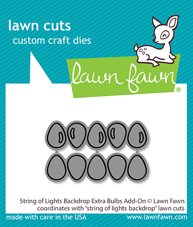 Lawn Fawn Die String of Lights Backdrop Extra Bulbs Add-on