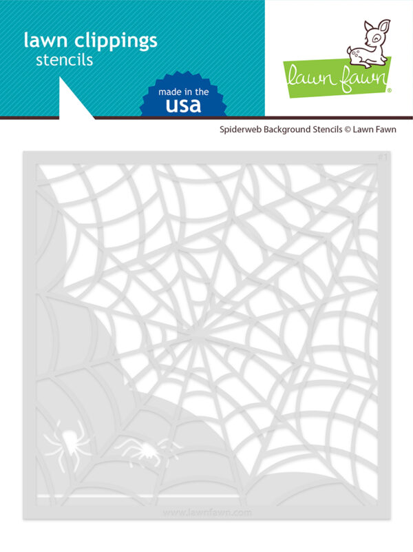 Lawn Fawn Stencil Spiderweb Background