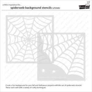 Lawn Fawn Stencil Spiderweb Background