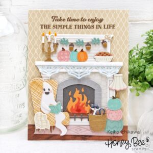 HONEY BEE DIE LOVELY LAYERS FIREPLACE