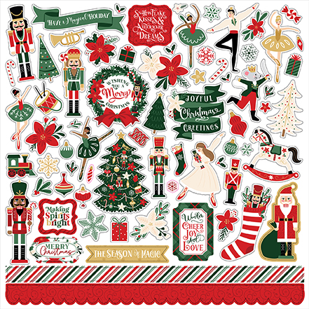 Echo Park Nutcracker Christmas Element Sticker