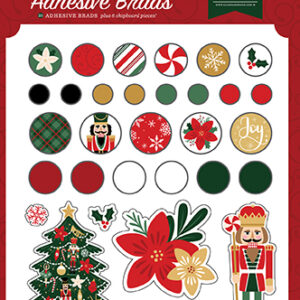 Echo Park Nutcracker Christmas Adhesive Brads