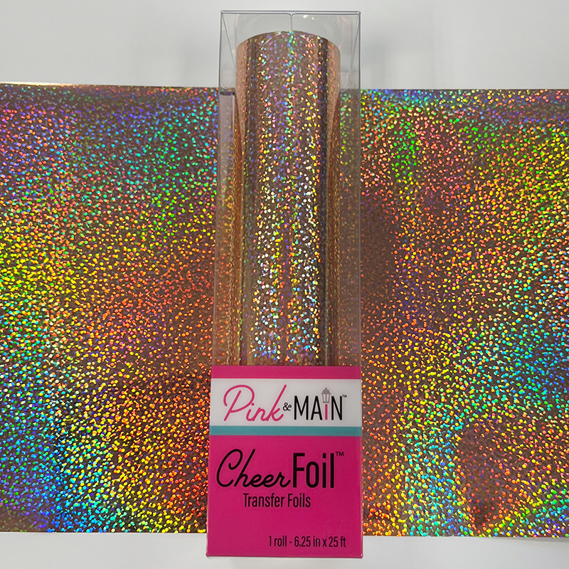 Pink & Main Cheerfoil Glitter Peach