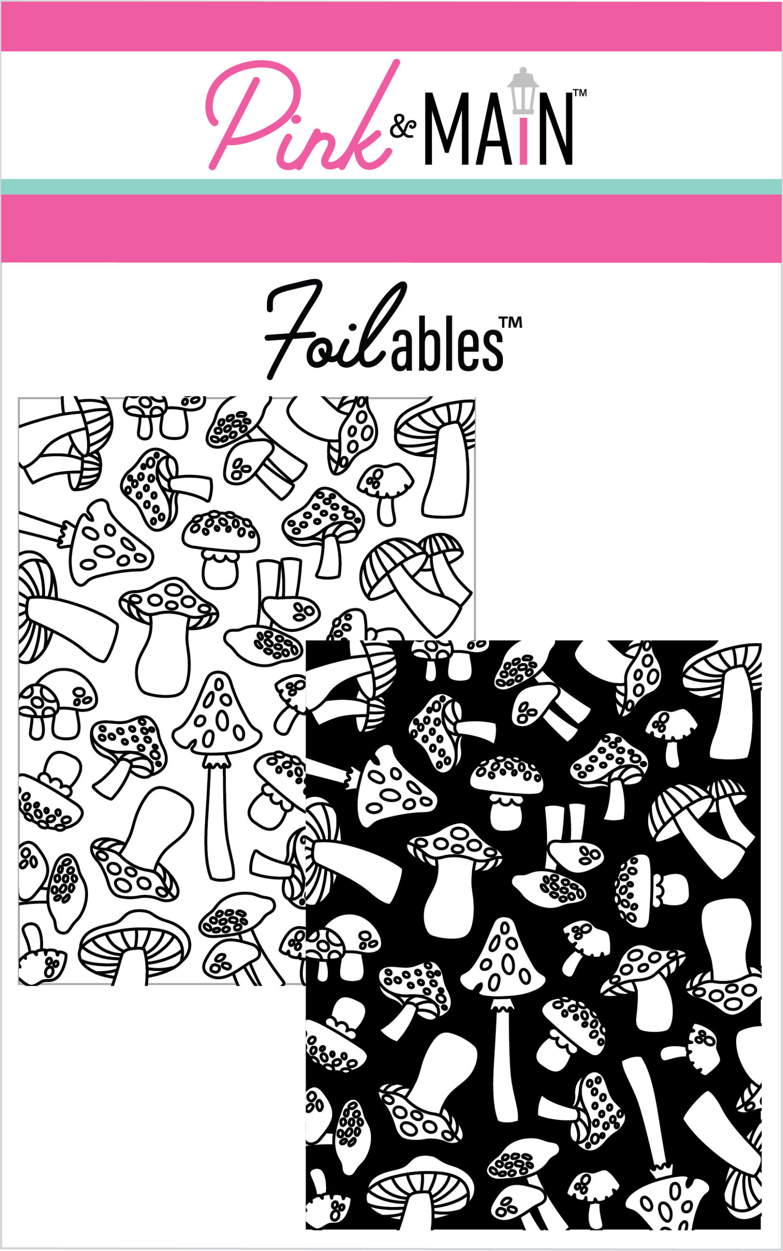 Pink & Main Foilables Panels Mushrooms (2 Designs)