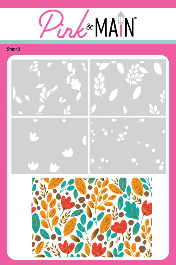 Pink & Main Stencil Foliage (Set of 4)