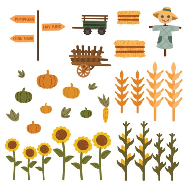 HONEY BEE DIE LOVELY LAYERS FARMHOUSE FIELDS PUMPKIN PATCH ADD ON