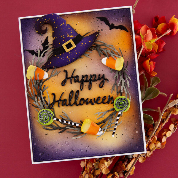 Spellbindershalloween Wreath Add-ons Etched Dies From the Beautiful Wreaths Collection