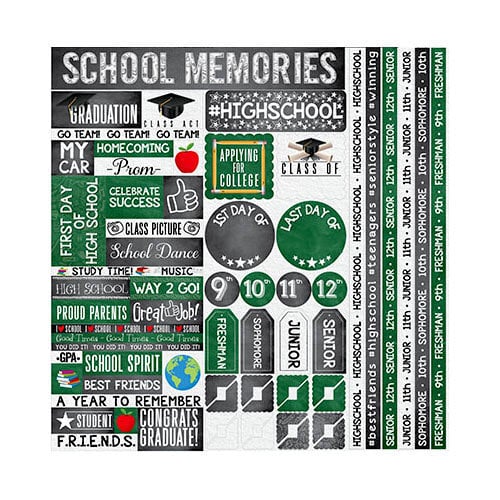 REMINISCE YOU'VE BEEN SCHOOLED 12X12 STICK HIGH SCHOOL