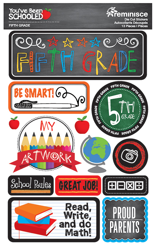 REMINISCE YOU'VE BEEN SCHOOLED FIFTH GRADE STICKER