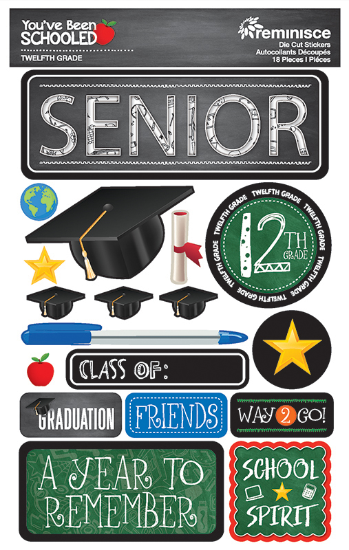 REMINICSE YOU'VE BEEN SCHOOLED SENIOR STICKER