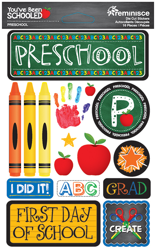 REMINISCE YOU'VE BEEN SCHOOLED PRESCHOOL STICKER