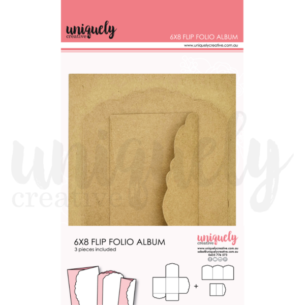 Uniquely Creative 6"X8" Flip Folio Album Kraft