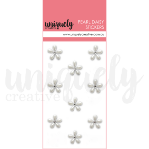 Uniquely Creative Pearl Daisy Stickers Daisy