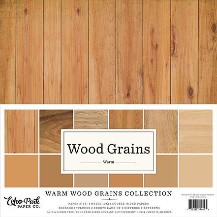 Echo Park Wood Grains Warm Collection Kit