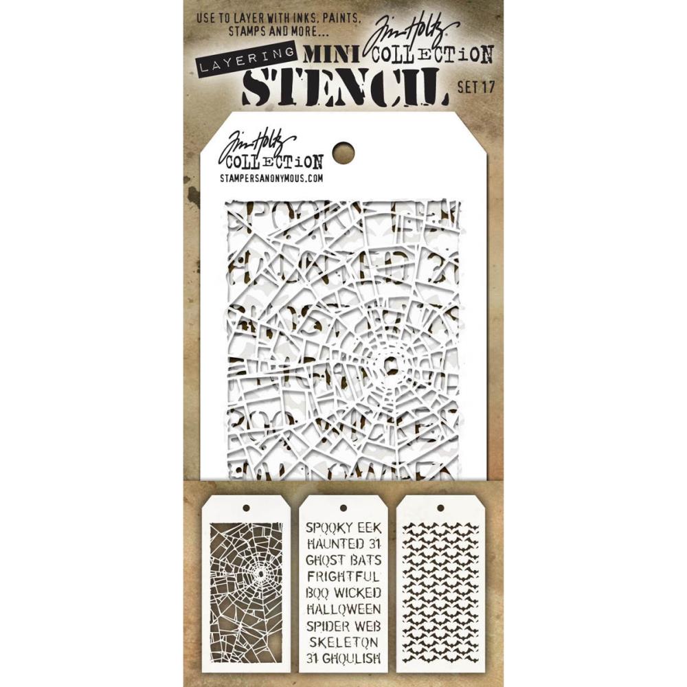 ART GONE WILD TIM HOLTZ MINI TEMPLATE SET 17