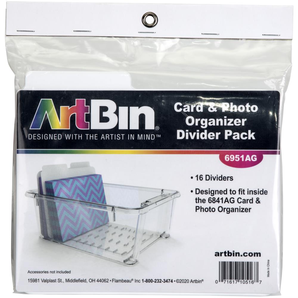 ART BIN CARD & PHOTO ORGANIZER DIVIDERS