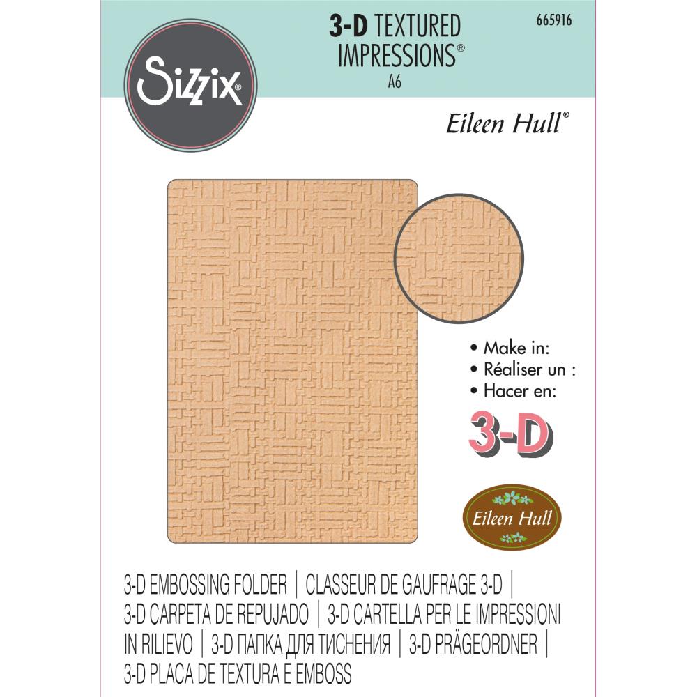 SIZZIX WOVEN LEATHER EMBOSSING FOLDER