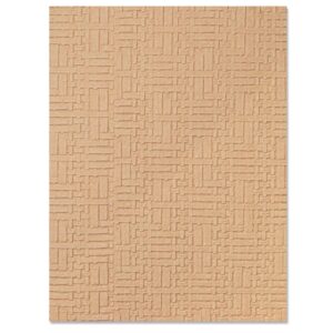 SIZZIX WOVEN LEATHER EMBOSSING FOLDER