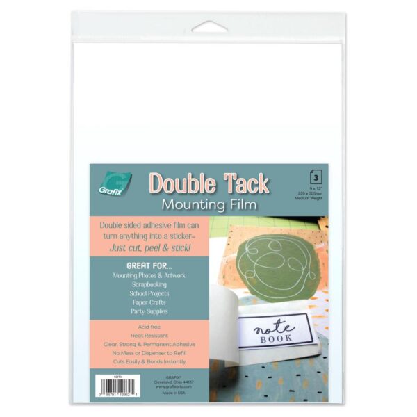 GRAFIX DOUBLE TACK MOUNTING FILM 9X12