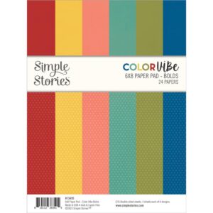 Simple Stories Color Vibe Bolds 6X8 Paper Pad