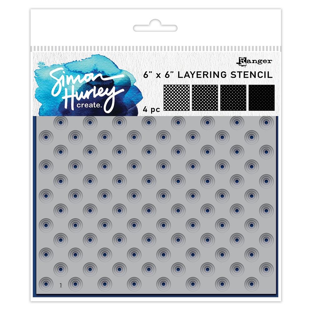 RANGER SH STENCIL POLKA DOT ASSORTMENT