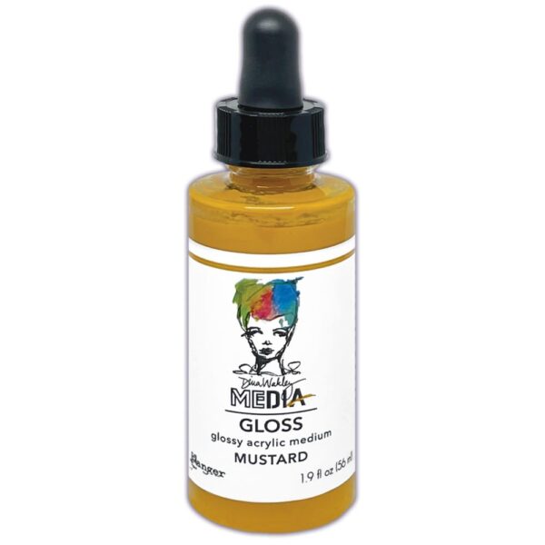 RANGER DINA WAKLEY MEDIA GLOSS DROPPER STYLE 2 OZ MUSTARD