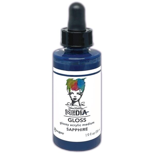 RANGER DINA WAKLEY MEDIA GLOSS DROPPER STYLE 2 OZ SAPPHIRE