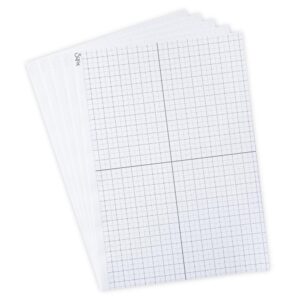 Sizzix Studio Accessory Sticky Grid Sheets 8 1/4" X 11 5/8" 5PK