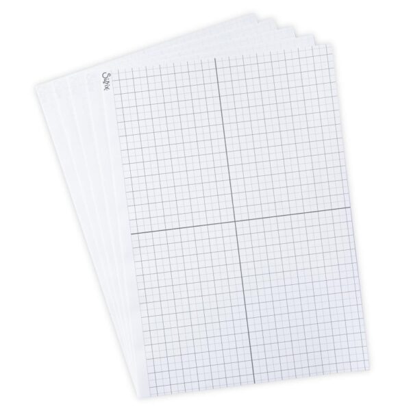 Sizzix Studio Accessory Sticky Grid Sheets 8 1/4" X 11 5/8" 5PK