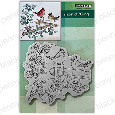 Penny Black Stamp Cardinal Christmas