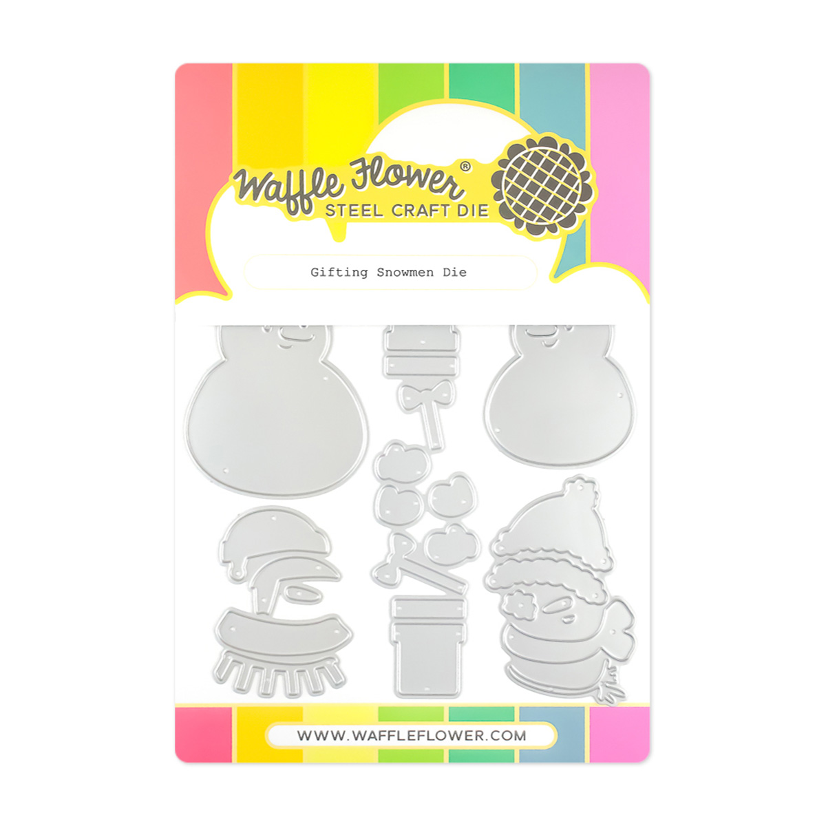 Waffle Flower Die Gifting Snowmen