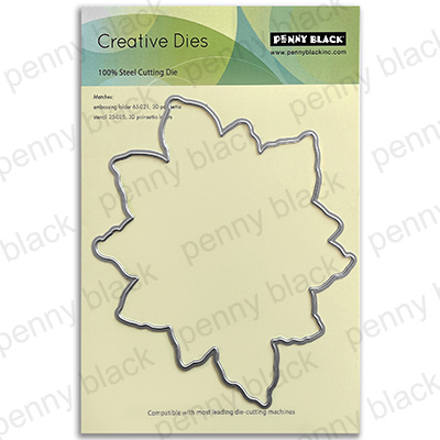 Penny Black Die 3D Poinsettia Cut Out