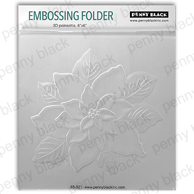 Penny Black Embossing Folder 3D Poinsettia