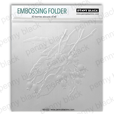 Penny Black Embossing Folder 3D Berries Abound