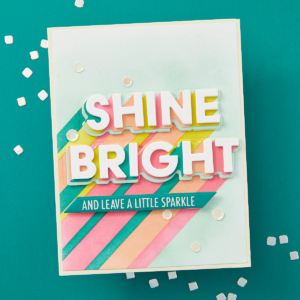 Spellbinders Layered Shine Bright Die & Stencil Bundle From the Shine Bright Collection By Carissa Wiley