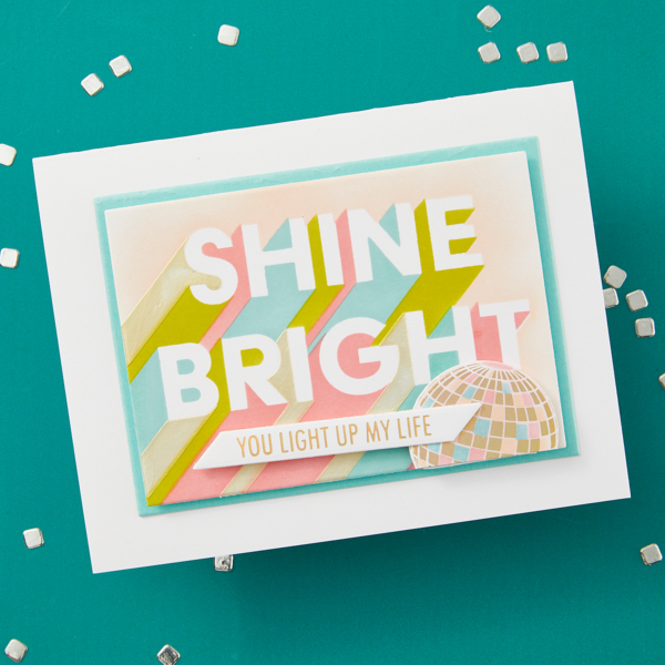 Spellbinders Layered Shine Bright Die & Stencil Bundle From the Shine Bright Collection By Carissa Wiley