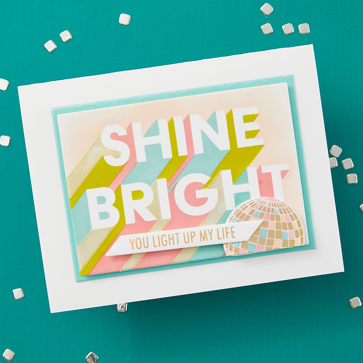 Spellbinders Layered Shine Bright Die & Stencil Bundle From the Shine Bright Collection By Carissa Wiley