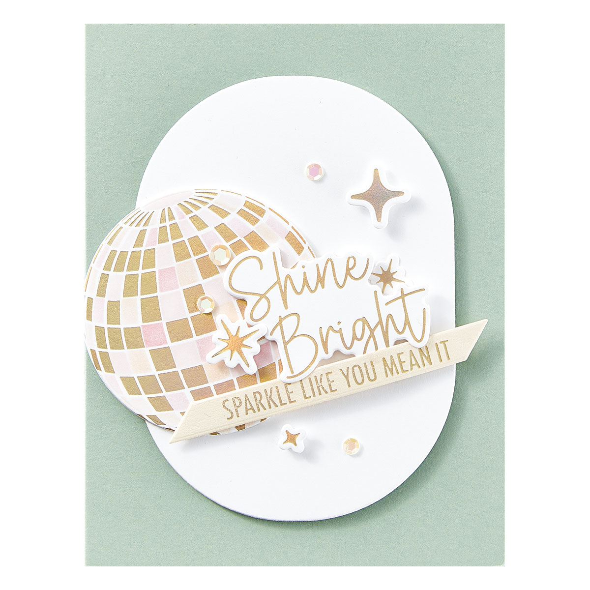 Spellbinders Disco Impressions Press Plate & Die Set From the Shine Bright Collection By Carissa Wiley