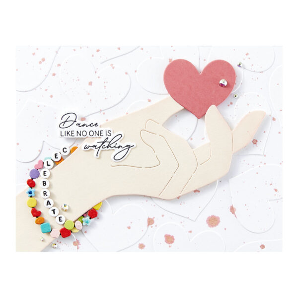 Spellbinders Bestie Alphabet Beads Press Plate & Die Set From the Beads of Friendship Collection