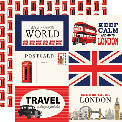 Carta Bella London 12X12 6X4 Journaling Cards