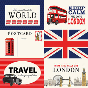 Carta Bella London 12X12 6X4 Journaling Cards