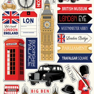 Carta Bella London 6X13 Chipboard Accents