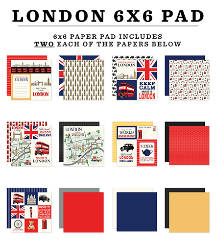 Carta Bella London 6X6 Paper Pad